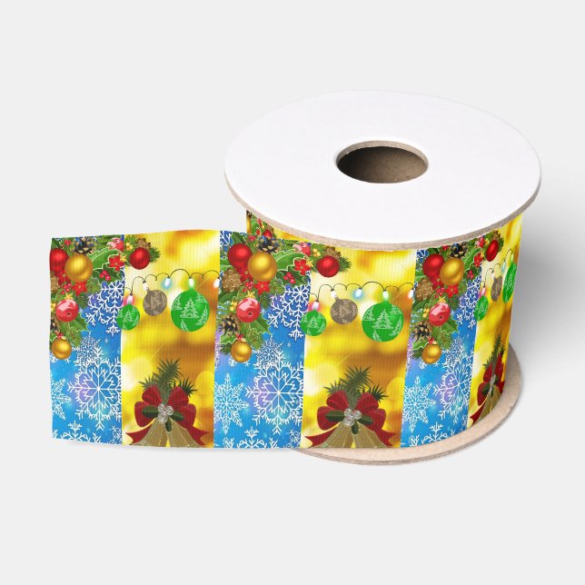 Christmas Decorative Ribbon Grosgrain Ribbon (Spool)