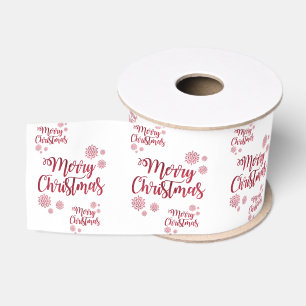 Christmas Decorative Ribbon, Merry Christmas Grosgrain Ribbon