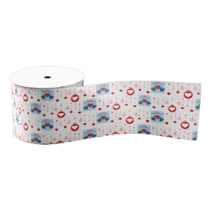 Christmas Decorative Ribbon, Merry Christmas Grosgrain Ribbon