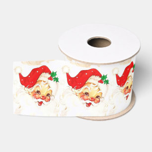 Christmas Decorative Ribbon, Santa Grosgrain Ribbon