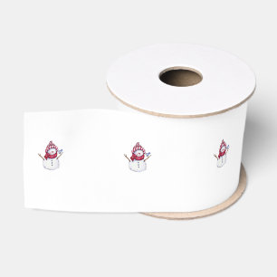 Christmas Decorative Ribbon, Snowman  Grosgrain Ribbon