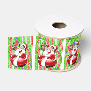 Christmas Decorative Ribbon, Teddy Bear Grosgrain Ribbon