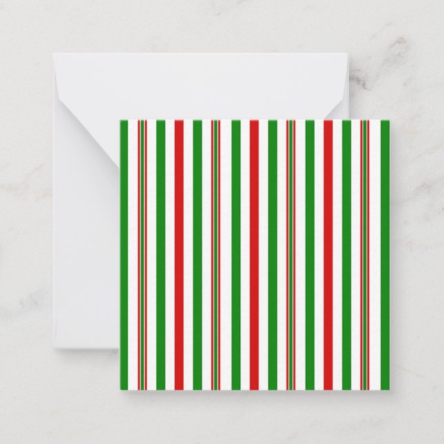 Christmas Decorative Stripes Card (Front)