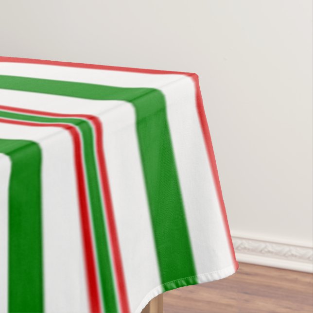 Christmas Decorative Stripes Tablecloth (In Situ)