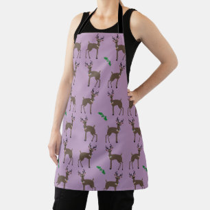 Christmas Deer All-Over Print Apron