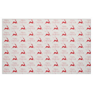 Christmas deer fabric