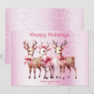 Christmas Deer Holiday Card