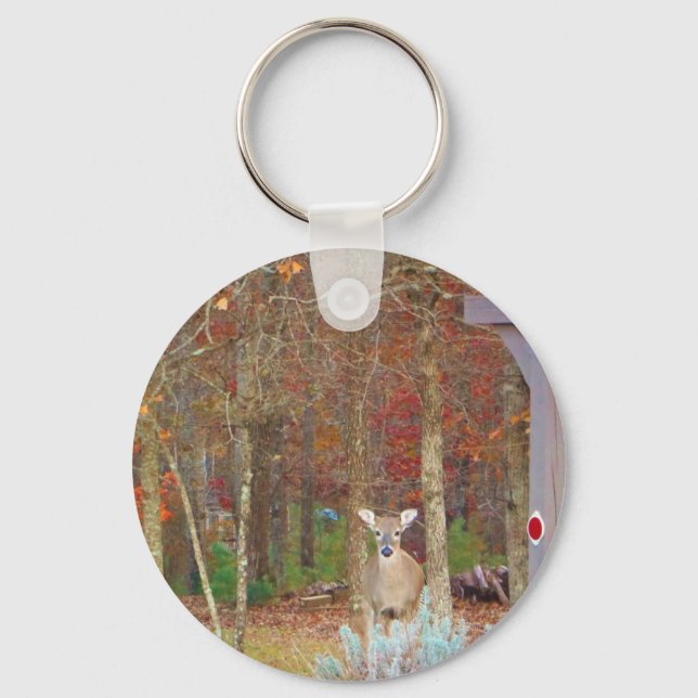 Christmas Deer Keychain (Front)