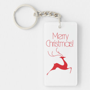Christmas deer keychain