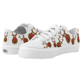 Christmas Deer Low-Top Sneakers