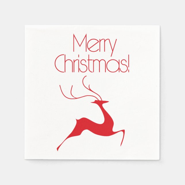 Christmas deer napkin (Front)