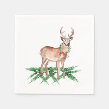 Christmas Deer Napkins