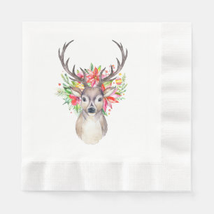 Christmas Deer Paper Napkins