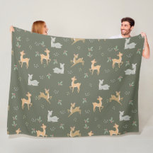 Christmas Deer Seamless Pattern