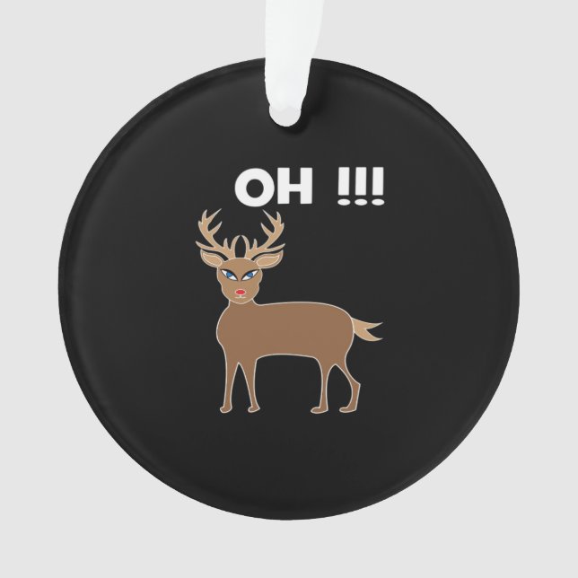 Christmas Deer Season Cute Festive Retro Style (devant)