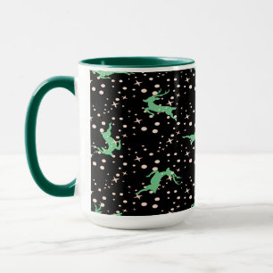 Christmas Deer Star Winter Pattern Mug