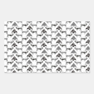 Christmas Deer & Trees Sticker