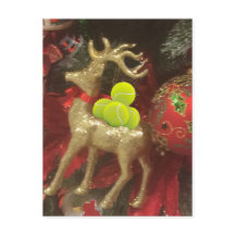 Christmas deer with tennis balls