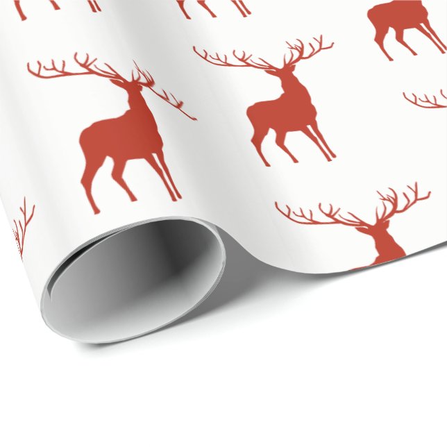 Christmas Deer Wrapping Paper (Roll Corner)