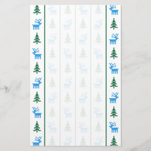 Christmas Deers & Christmas trees Stationery