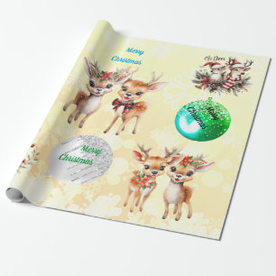 Christmas Deers Wrapping Paper