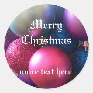Christmas delight classic round sticker