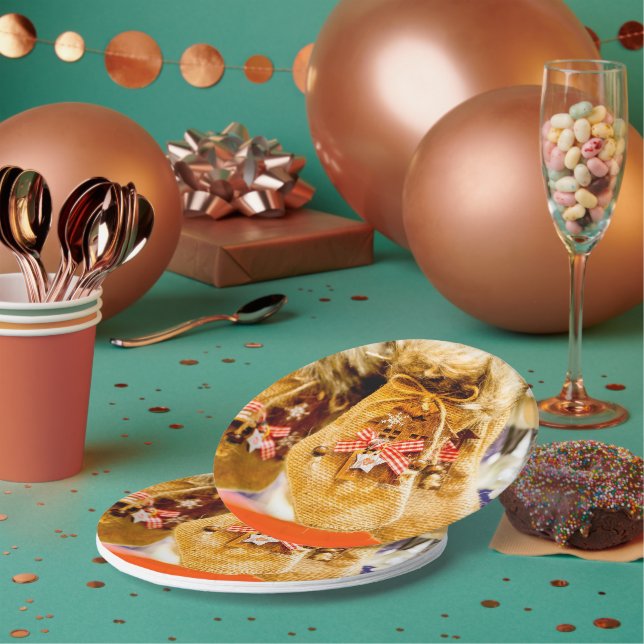 Christmas Delivery From Santa  Paper Plate (Multi)