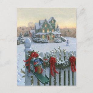 Christmas Delivery Holiday Postcard