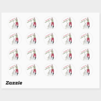 Christmas Delivery Santa Stickers
