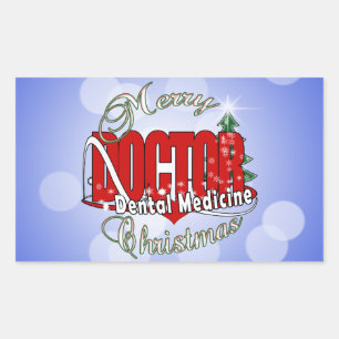 CHRISTMAS Dental Medicine DENTIST Sticker