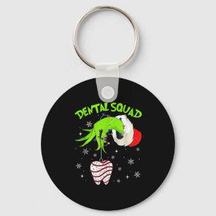 Christmas Dental Squad Cute Dentist Dental Hygieni Keychain