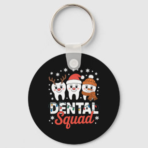 Christmas Dental Squad Dental Lab Hygienist  Keychain