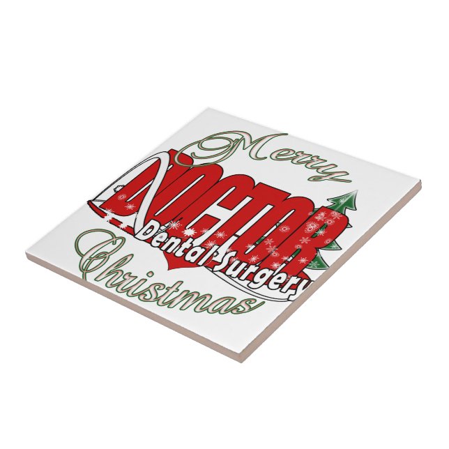 CHRISTMAS Dental Surgery Tile (Side)