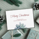 Christmas Desert Southwest Succulent Festive Holiday Card<br><div class="desc">Southwest Christmas greeting card,  with a green succulent and festive typography design. With red customizable lettering,  you can add your own information. A fun way to a touch of the desert to your holiday cards and invitations.</div>