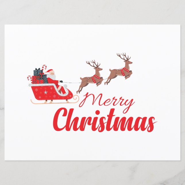 Christmas design and reindeer (Front)