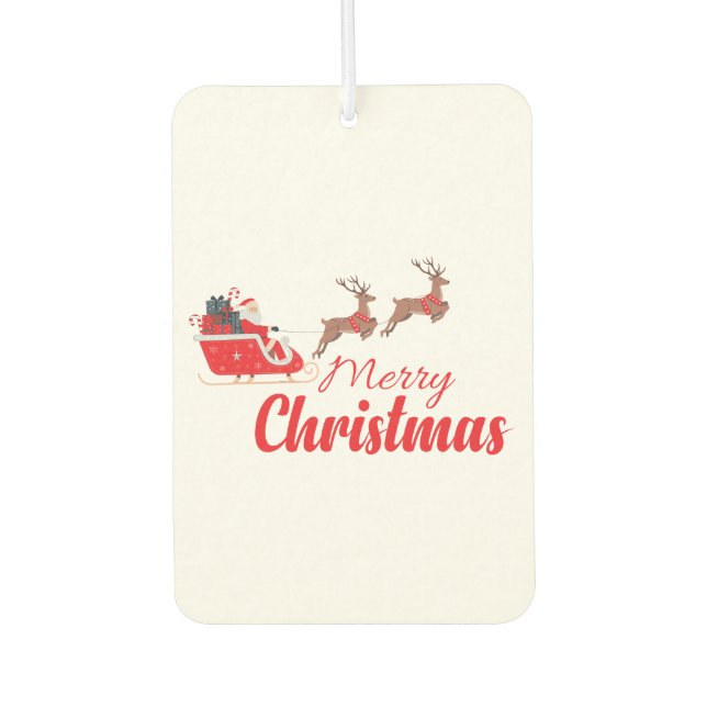Christmas design and reindeer air freshener (Front)