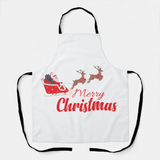 Christmas design and reindeer apron