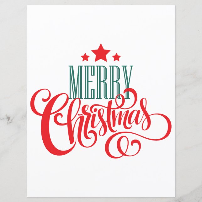Christmas design and stars (Front)