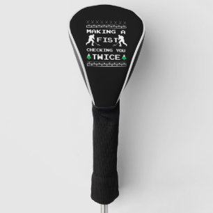 Christmas Design for Hockey Lovers Golf Head Cover