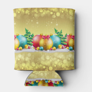 Christmas Design, Ornamental , Custom Can Cooler