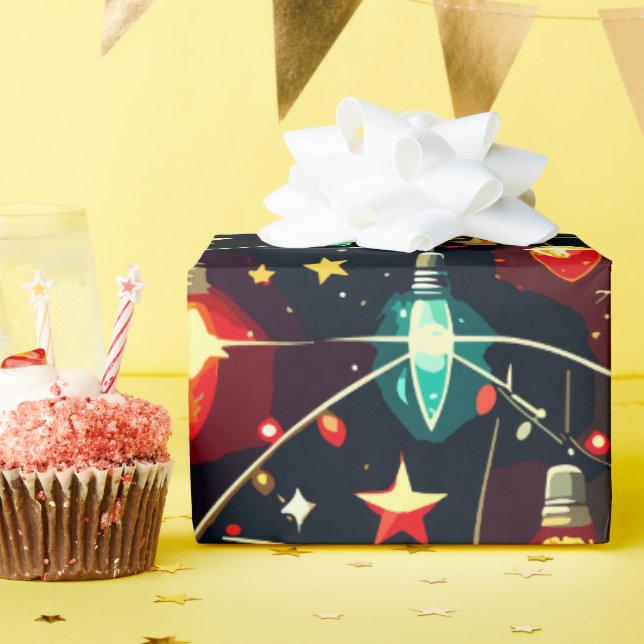 Christmas Design Pattern 4 Wrapping Paper (Birthday Party)