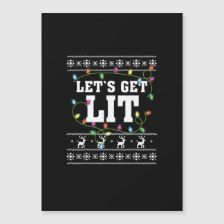 Christmas Design Quote - Let's Get Lit