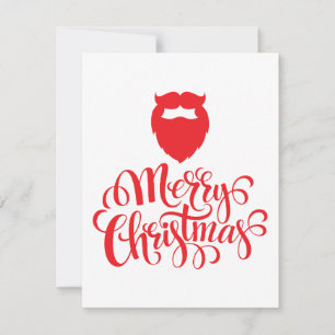 Christmas design Santa beard