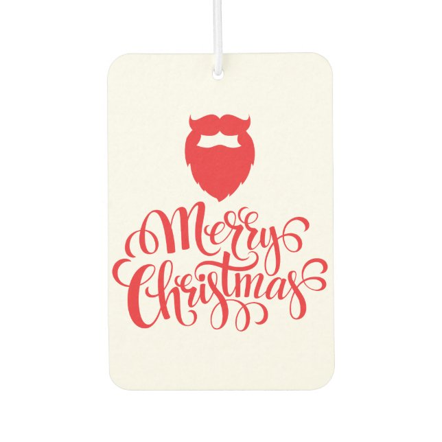 Christmas design Santa beard Air Freshener (Front)