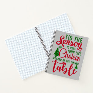 Christmas design season of choices notebook