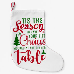 Christmas design season of choices small christmas stocking