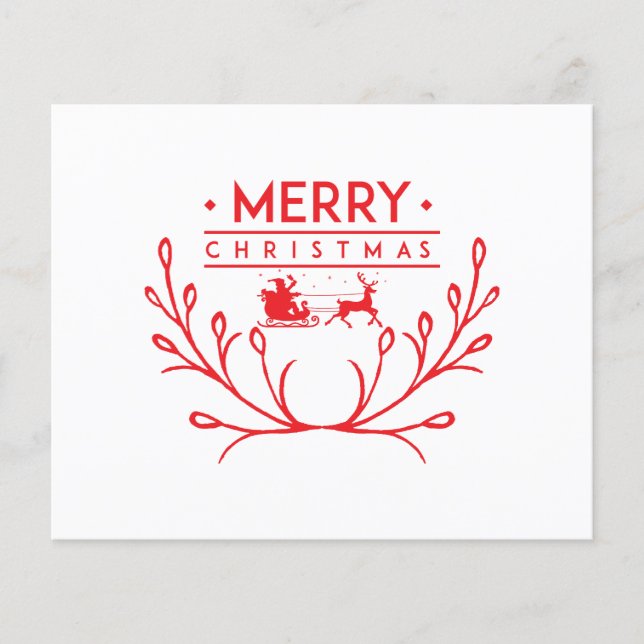 Christmas design with reindeer (Front)