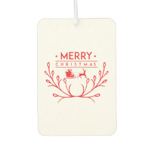 Christmas design with reindeer air freshener