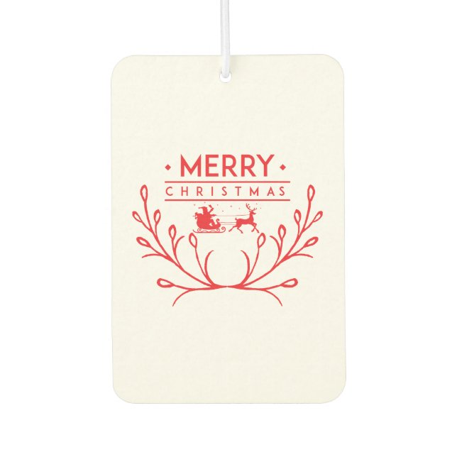 Christmas design with reindeer air freshener (Front)