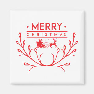 Christmas design with reindeer magnet